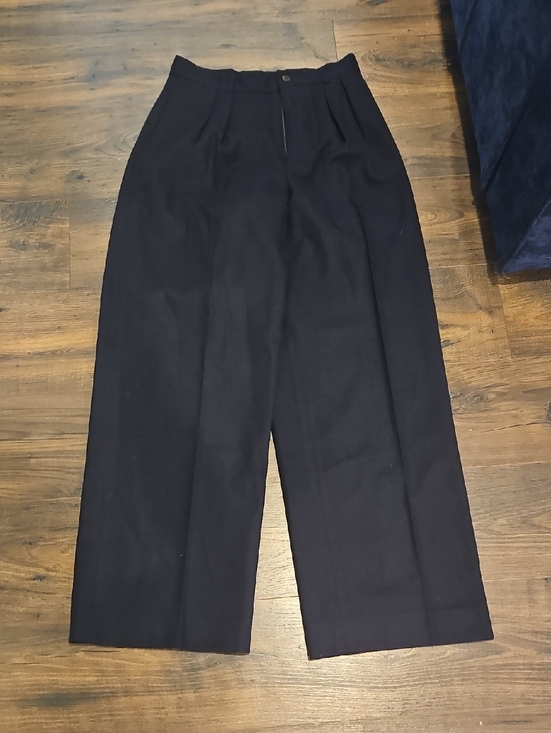 Ralph Lauren Purple Label Pants - Ralph Lauren Purple Label Wool High Waisted Wide Leg Dress Pants Sz 10